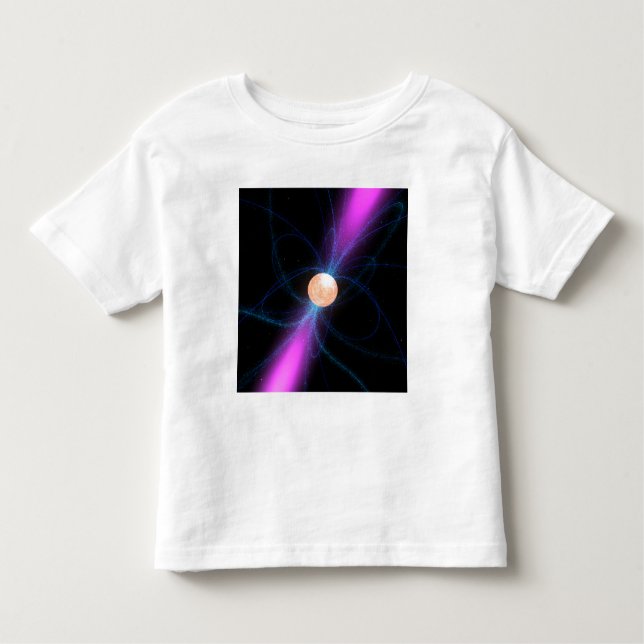 Camiseta Infantil Ilustração de um pulsar 2 (Frente)