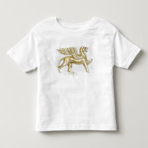 Camiseta Infantil Ilustração de uma estátua do grifo
