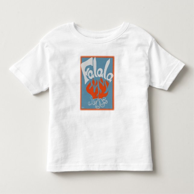 Camiseta Infantil Impressão de Bloco FaLaLa Vintage (Frente)