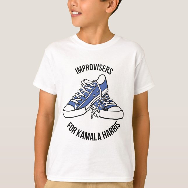 Camiseta infantil "Improvisioners for Kamala Harri (Frente)
