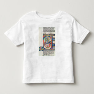 Camiseta Infantil Inicial "A" de Historiated que descreve Daniel