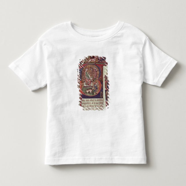 Camiseta Infantil Inicial "B" do Mms 9961-2 Historiated do Peterb (Frente)