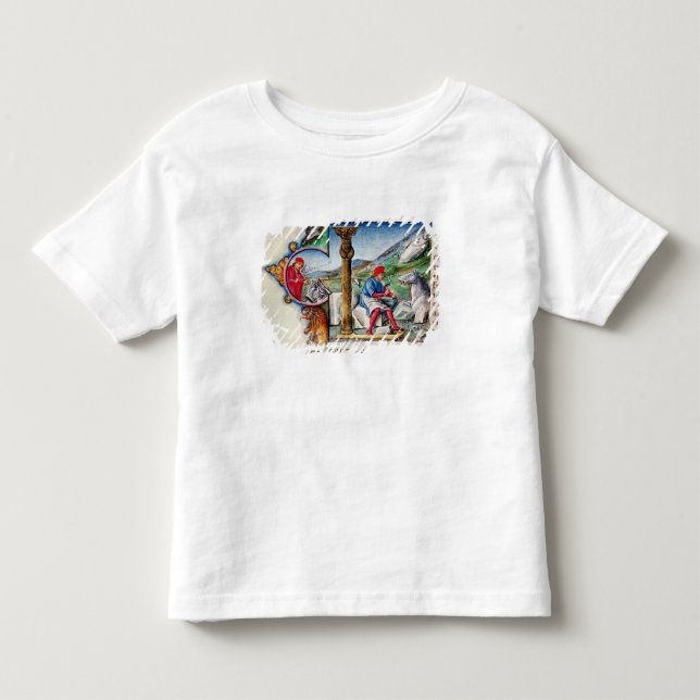 Camiseta Infantil Inicial 'L de Historiated (Frente)