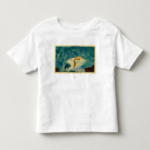 Camiseta Infantil Inscrevendo uma caverna de gelo na geleira do