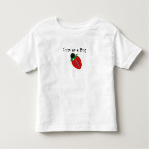 Camiseta Infantil Inseto de morango