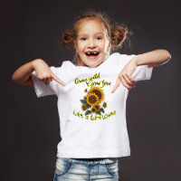 Camiseta Infantil Inspiradora Radiância de Girasso