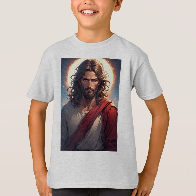 Camiseta Infantil Intensa de Jesus Cristo Cristã (Frente)