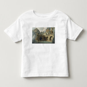 Camiseta Infantil Interior do banho da rainha, 'do banho ilustrado