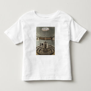 Camiseta Infantil Interior do teatro da anatomia, Cambridge, para