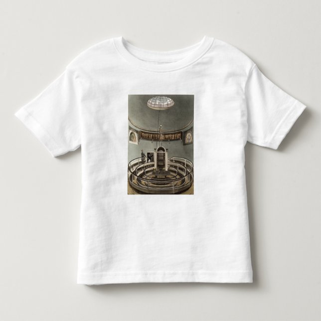 Camiseta Infantil Interior do teatro da anatomia, Cambridge, para (Frente)