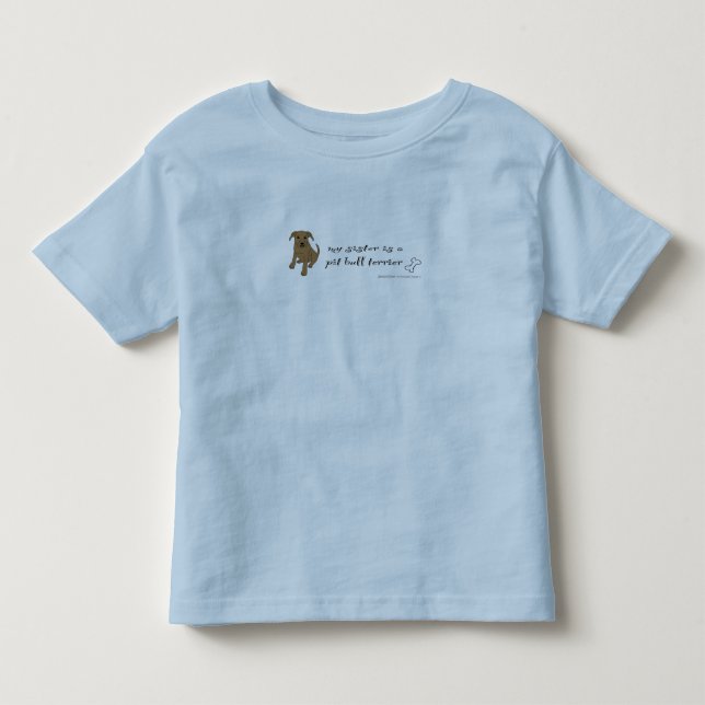 Camiseta Infantil irmã é um pitbull (Frente)