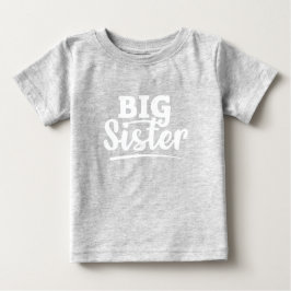 Camiseta Infantil Irmã Mais Velha Anúncio de Irmão