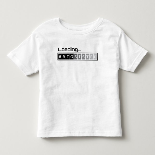 Camiseta Infantil Irmã mais velha da carga (Frente)