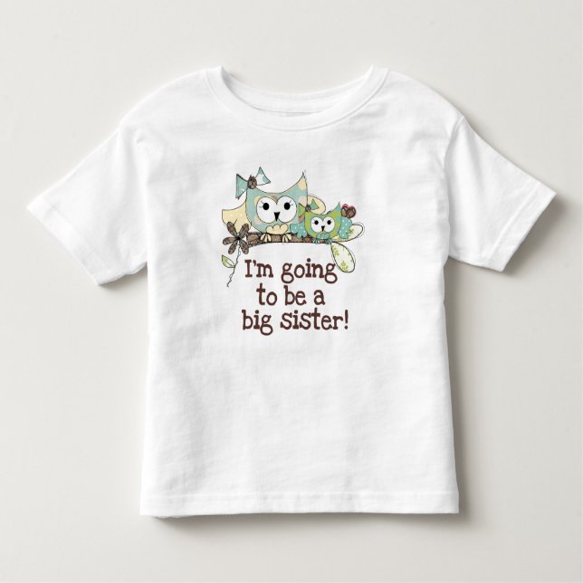 Camiseta Infantil Irmã mais velha do futuro das corujas (Frente)