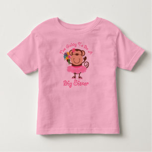 Camiseta Infantil Irmã mais velha do futuro do macaco