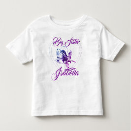Camiseta infantil Irmã Mais Velha Irmã Mais Nova B