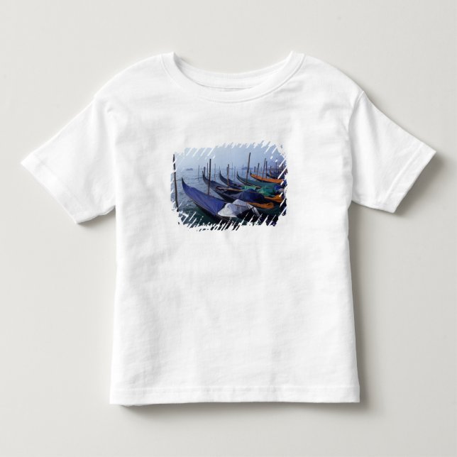 Camiseta Infantil Itália, Veneza. Gôndolas. (Frente)