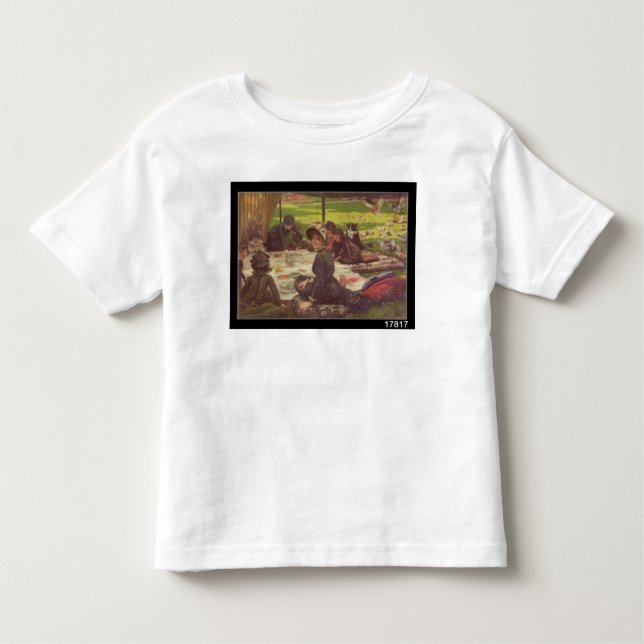 Camiseta Infantil James Tissot | o piquenique, c.1881-2 (Frente)