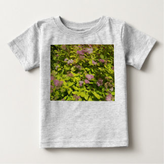 Camiseta Infantil Jardim de Flores Roxas