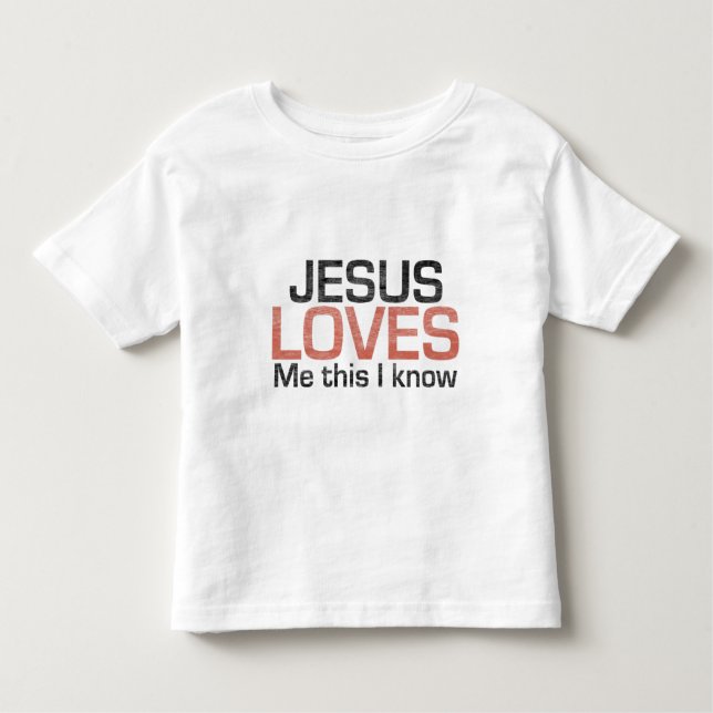 Camiseta Infantil Jesus ama-me, este que eu sei (Frente)