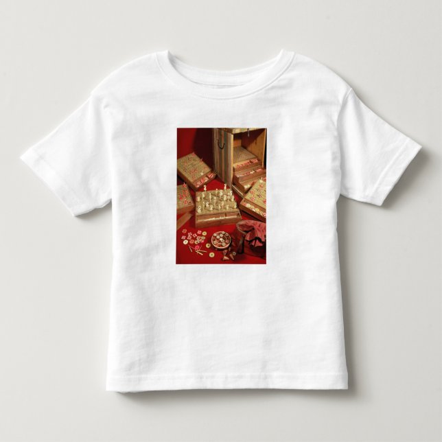 Camiseta Infantil Jogo do loto do Dauphin inventado por Louis XIV (Frente)