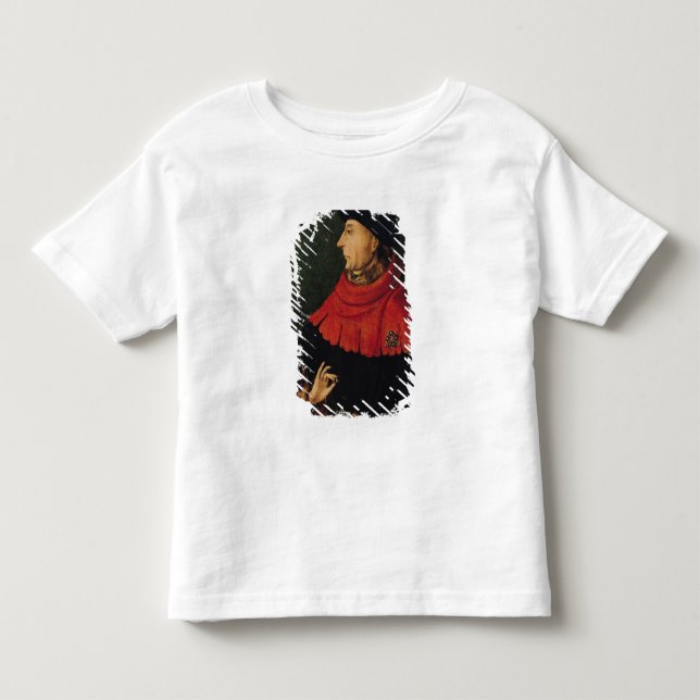 Camiseta Infantil John o duque sem medo de Borgonha (Frente)