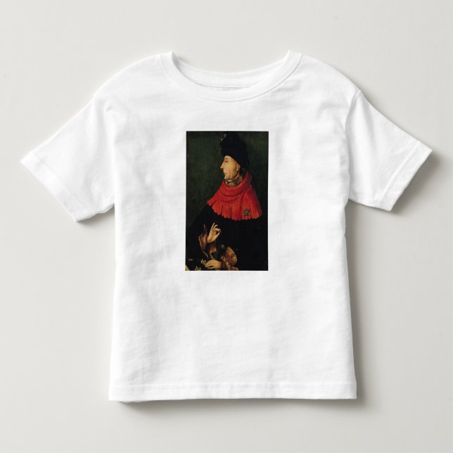 Camiseta Infantil John o duque sem medo de Borgonha (Frente)