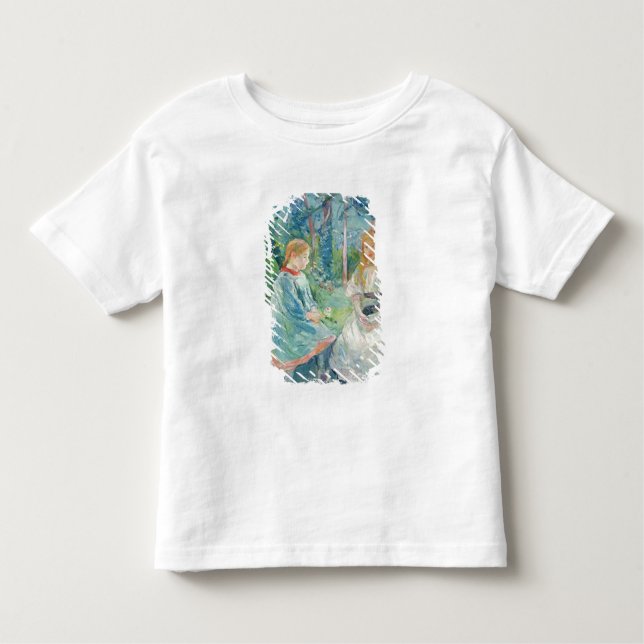 Camiseta Infantil Jovens garotas na janela, 1892 (Frente)