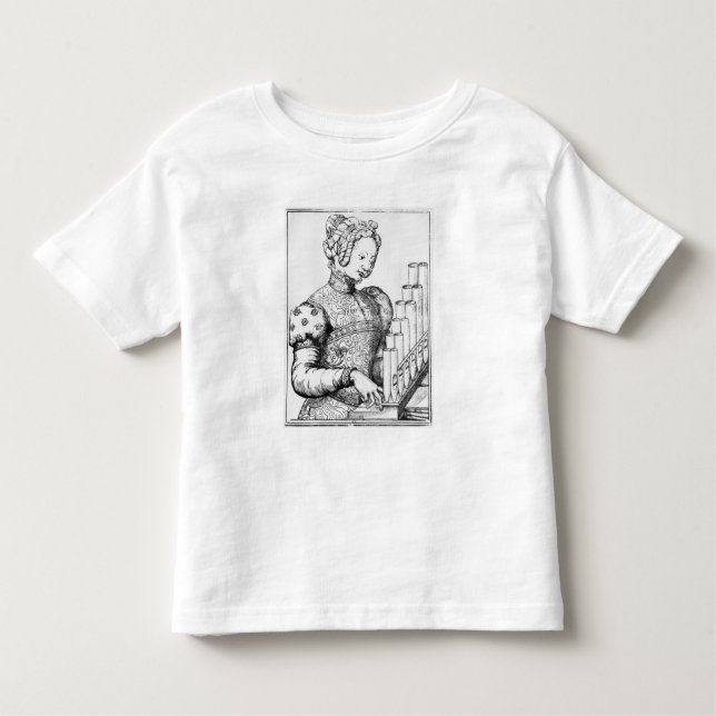 Camiseta Infantil Jovens jogando um órgão portativo (Frente)