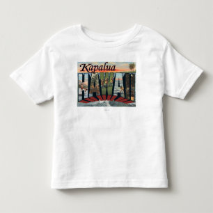 Camiseta Infantil Kapalua, Havaí - grandes cenas da letra
