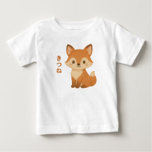 Camiseta Infantil Kawaii Fox