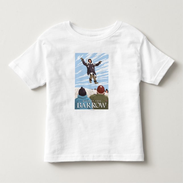 Camiseta Infantil Lance da cobertura de Alaska - carrinho de mão, (Frente)