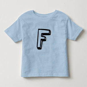 Camiseta Infantil Letra F
