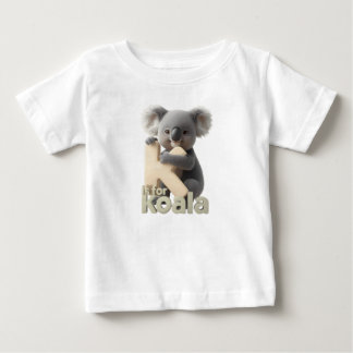 Camiseta Infantil Letra K Koala Fofo | Alfabeto An