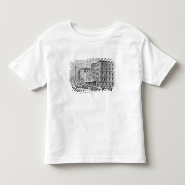 Camiseta Infantil Levantando um bloco de construções em Chicago (Frente)