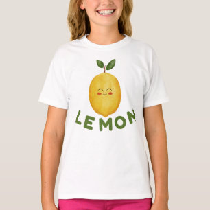 Camiseta Infantil Limão, Camisa de Frutas Fofa par