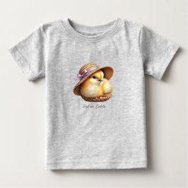 Camiseta Infantil Little Chick Pink Ribbon Baby