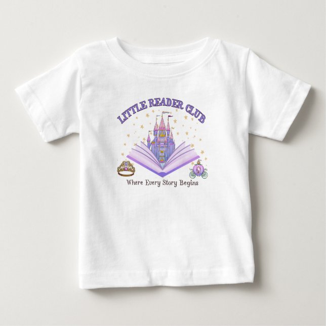 Camiseta Infantil Little Reader Club (Frente)
