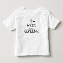 Camiseta Infantil Livros Antes das Telas