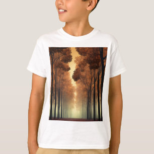 Camiseta Infantil Logo de Árvore da Floresta   Cam