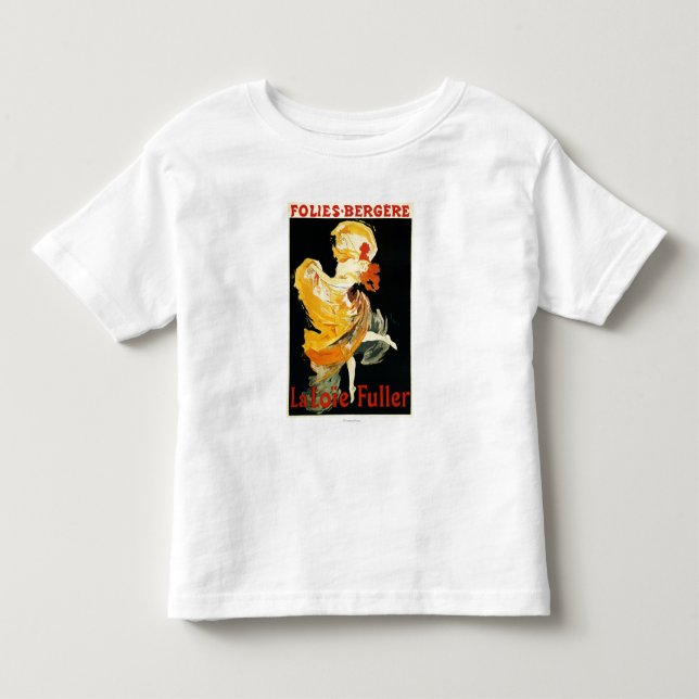 Camiseta Infantil Loie mais completo no teatro de Folies-Bergere (Frente)