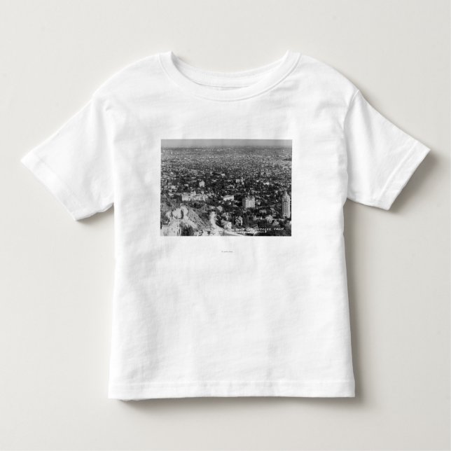 Camiseta Infantil Los Angeles, opinião de CA de Hollywood Hills (Frente)
