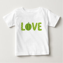 Camiseta Infantil LOVE de Melancia Fofa