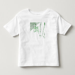 Camiseta Infantil Love Life Graffiti