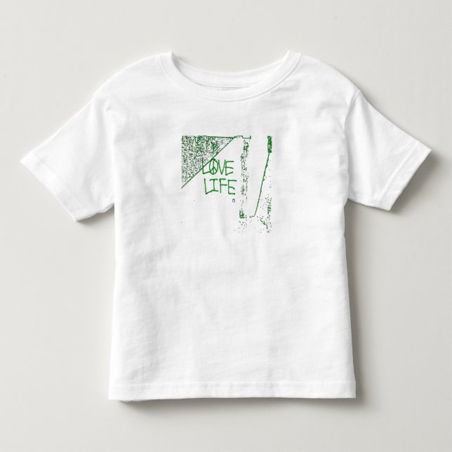 Camiseta Infantil Love Life Graffiti (Frente)