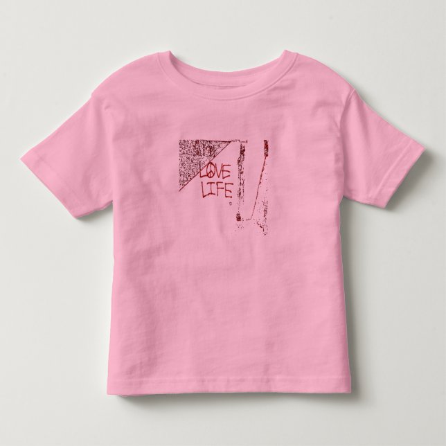 Camiseta Infantil Love Life Graffiti (Frente)