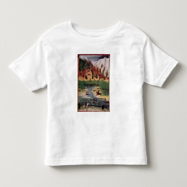 Camiseta Infantil M5751 f.2v Maximilian mim cervos da caça (Frente)