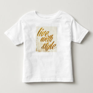 Camiseta Infantil Maçã Selvagem   Live with Style - Girly Cote