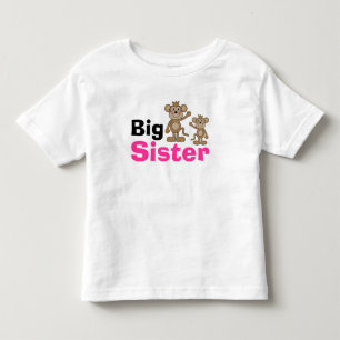 Camiseta Infantil Macaco Bonito Irmã Grande