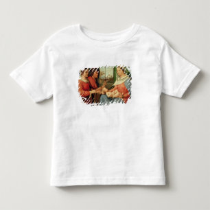 Camiseta Infantil Madonna e criança com santos 2
